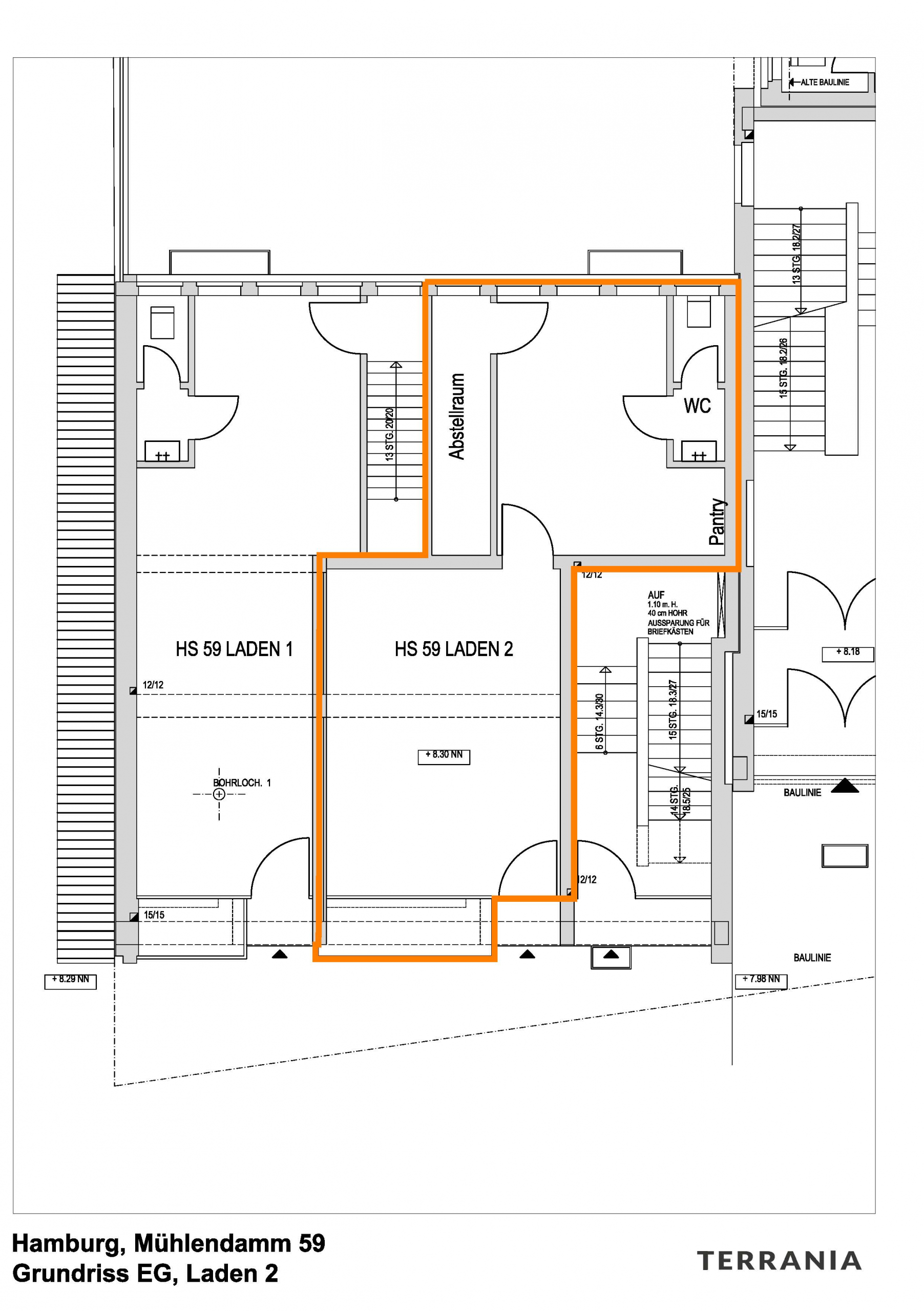 Grundriss EG, Laden Nr. 2