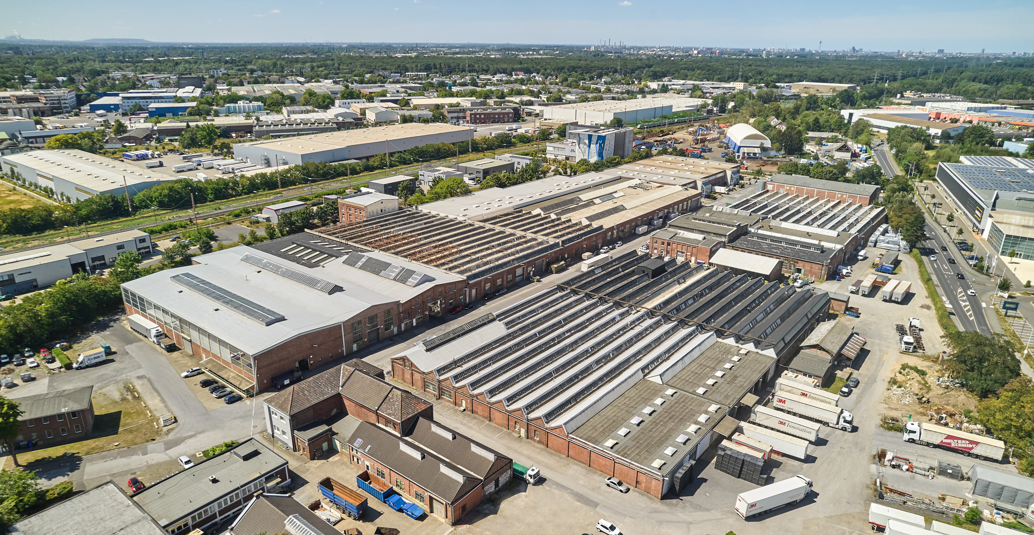 Industriepark Hilden aus der Vogelperspektive