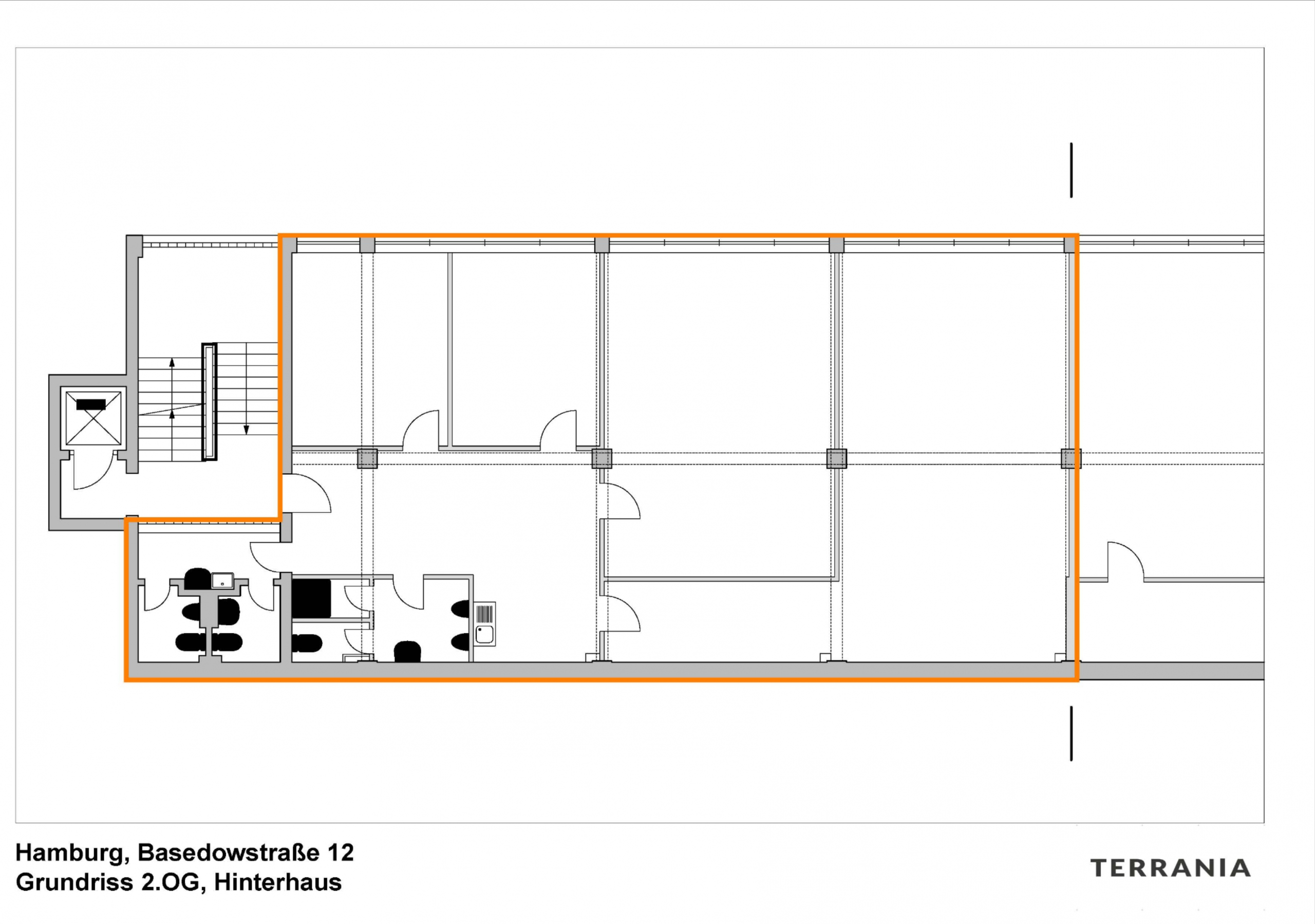 Direkt vom Eigentümer: freundliche & lichtdurchflutete Büroetage mit optimaler Anbindung - Grundriss