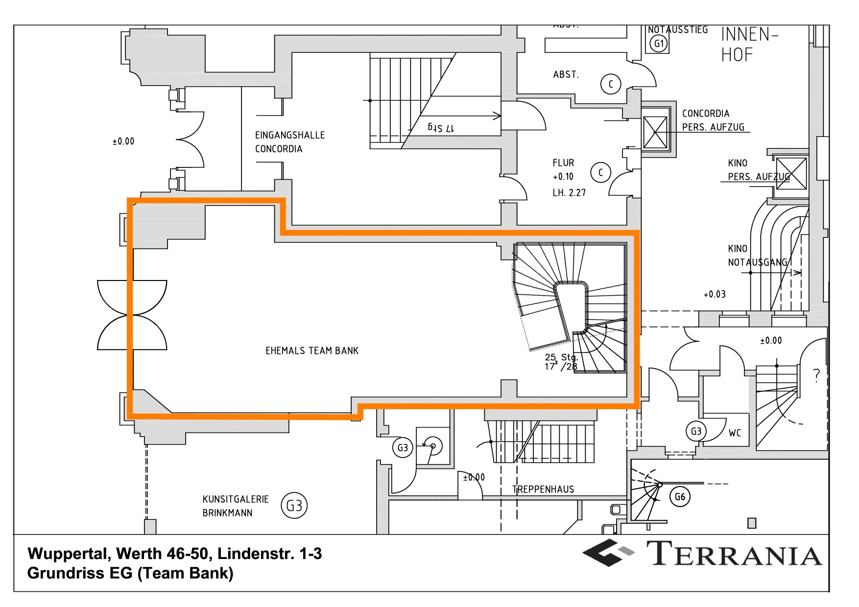 Grundriss Verkaufsfläche