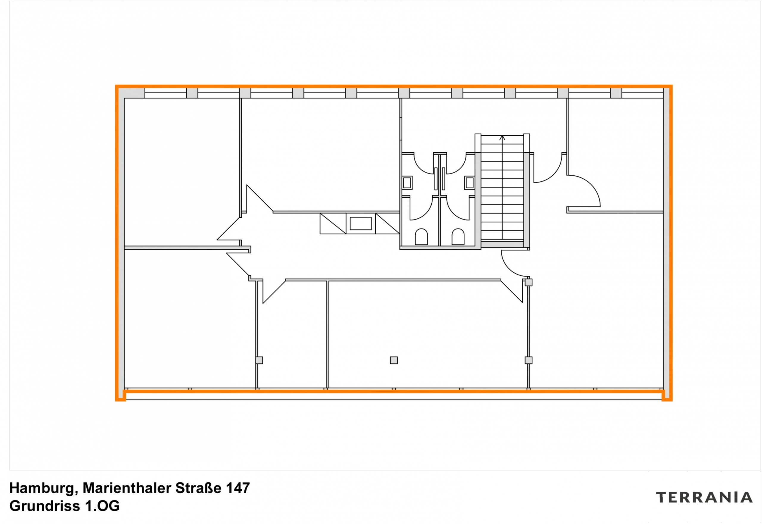 Direkt vom Eigentümer: helle Bürofläche mit Top-ÖPNV-Anbindung in Hasselbrook - Marienthaler Grundriss