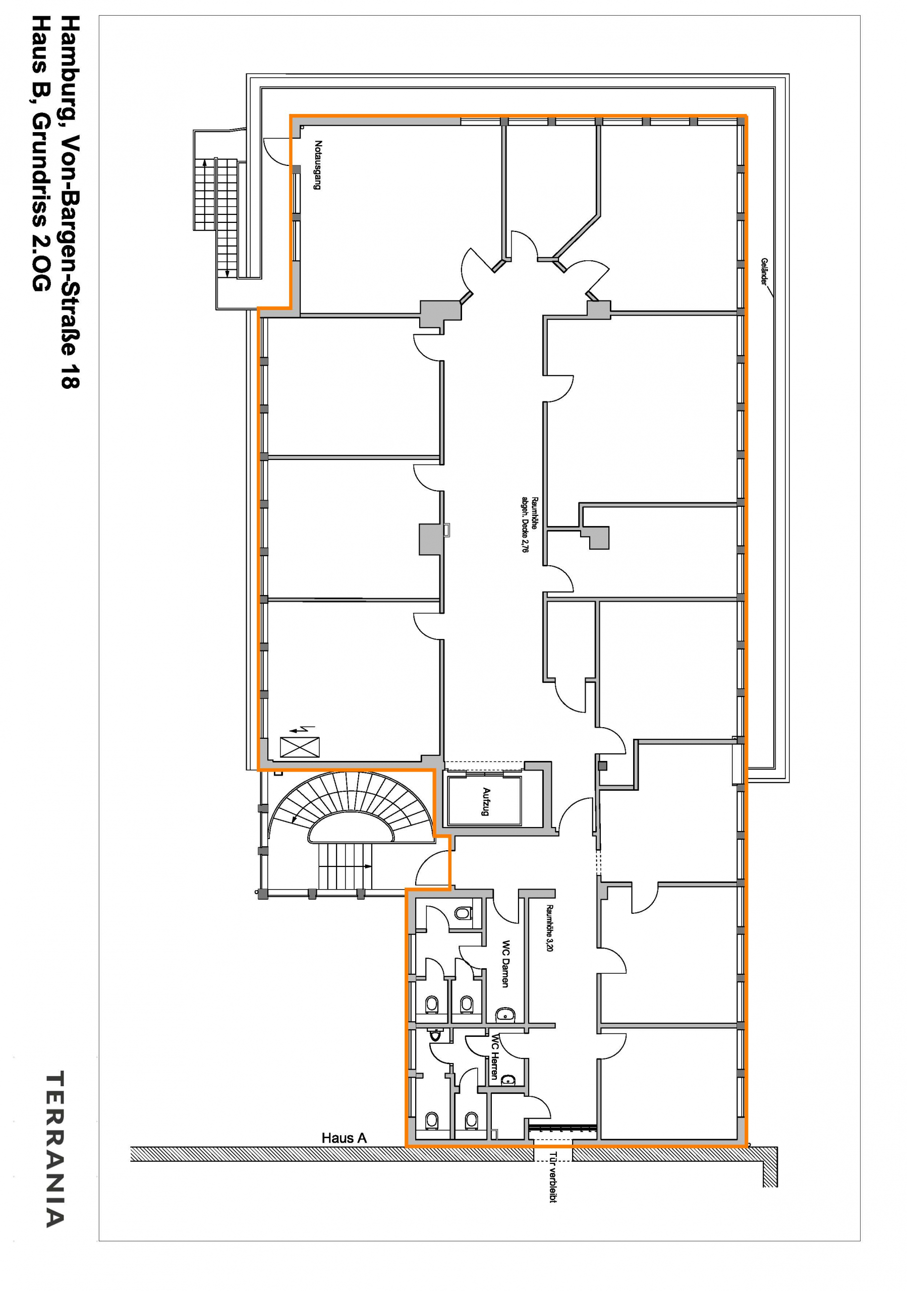 Direkt vom Eigentümer: Bürofläche mit individuellem Charme - Grundriss
