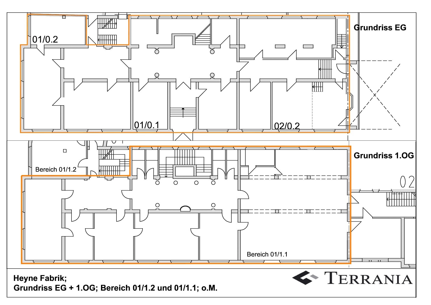 Grundrissplan EG und 1 OG