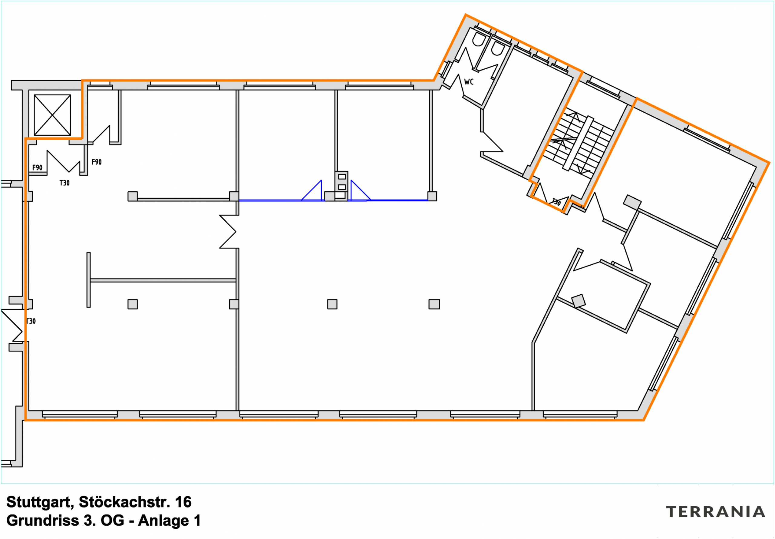 Grundriss 3. OG Altbau